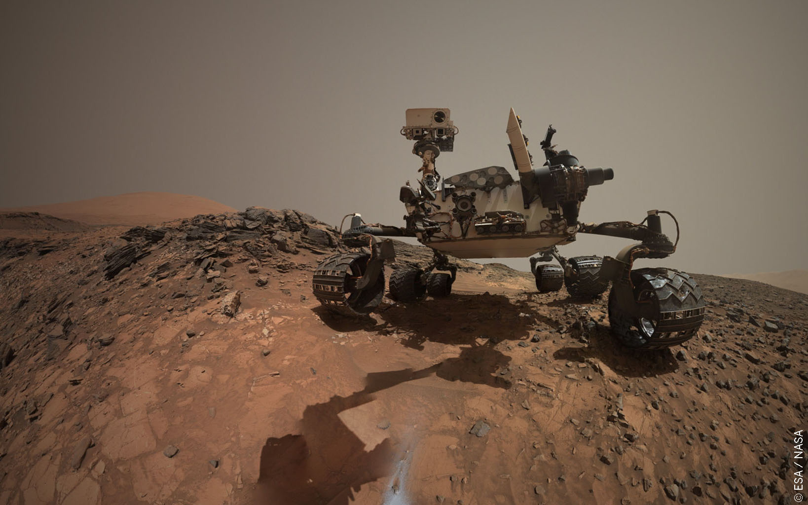 High Gain Antenna Gimbal (HGAG) para el rover Curiosity de la misión Mars Science Laboratory (MSL)