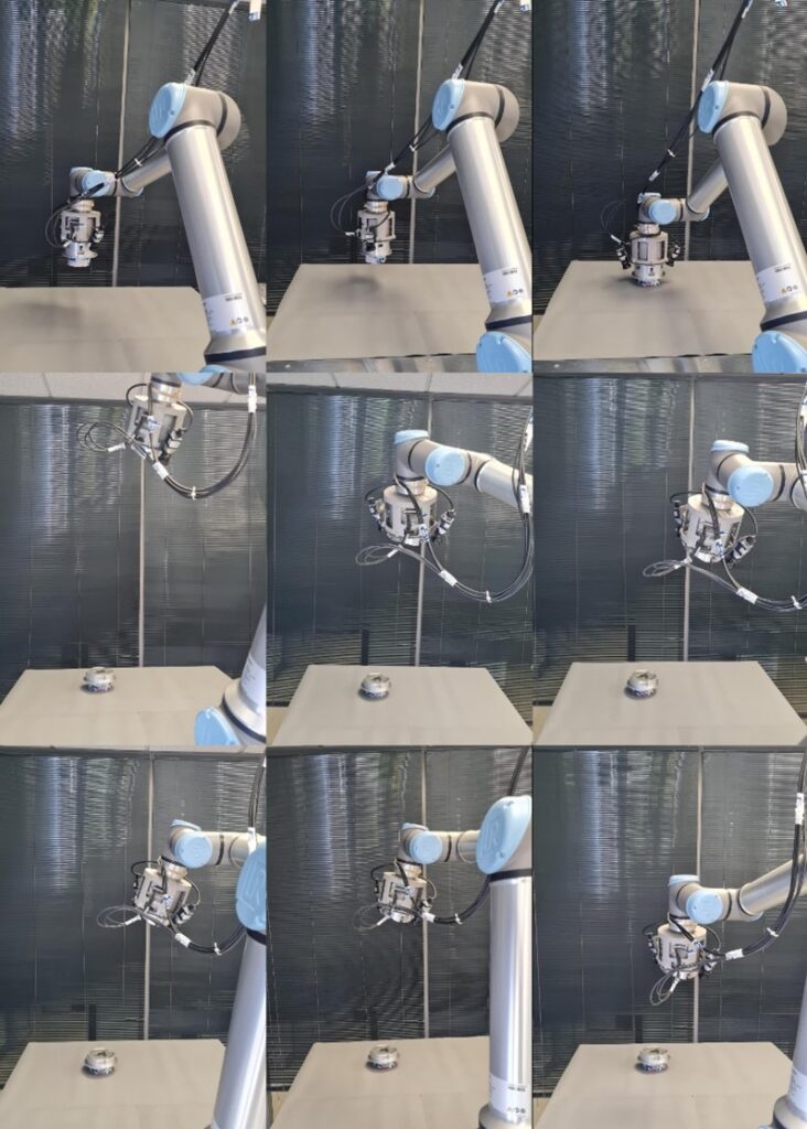 Proceso de búsqueda, aproximación, alineamiento y captura de Sirom objetivo.