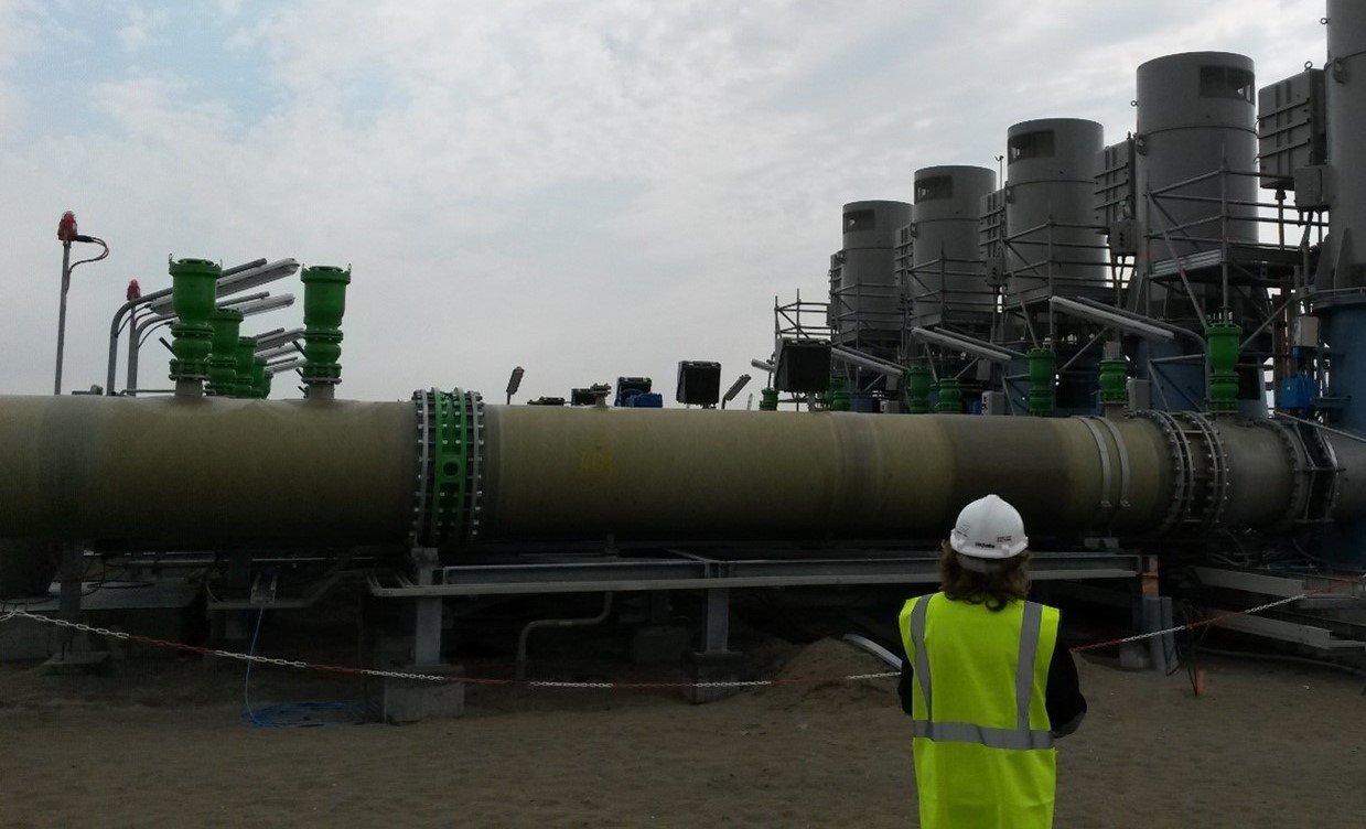 EPC Dunkerque LNG, toma de agua de mar